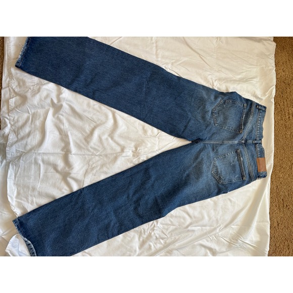 Befree Denim - Befree My Denim Womens High Waisted Straight Leg Blue Jeans Medium Wash L/XL